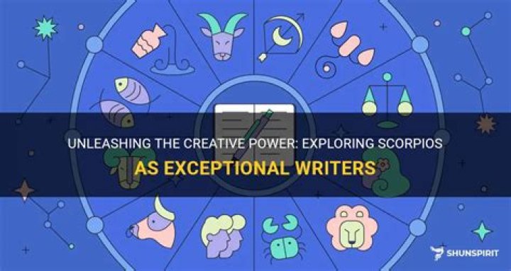 Are Scorpios good writers?