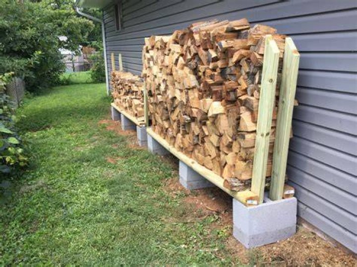 How do you store firewood outside yourself?