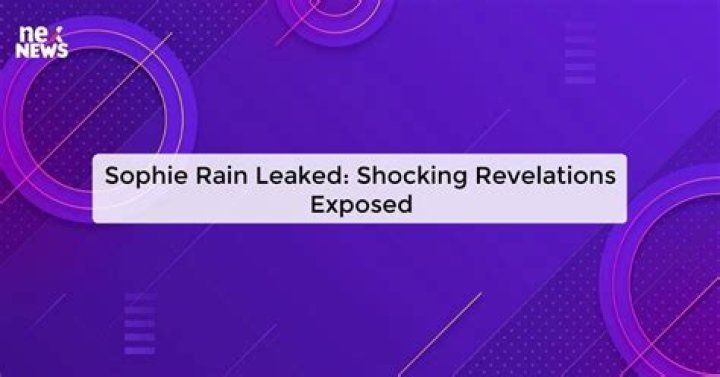 Sophie Rain Leak Scandal Exposed